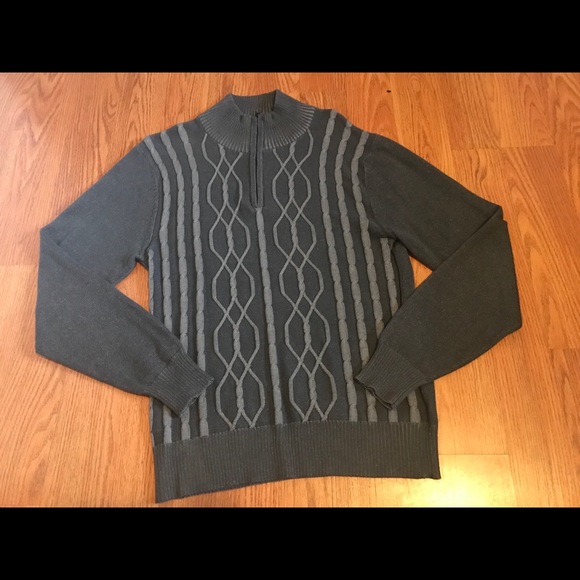 ‼️Grey HALF ZIP Cardigan Sweater‼️ - Picture 2 of 2